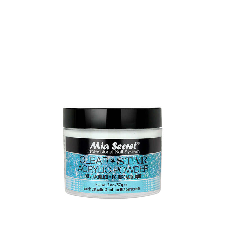 Mia Secret - Clear Stars Acrylic Powder For Nails 2 Oz - Acrylic at Beyond Polish